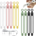 UMUST Silicone Cable Straps, Reusable Cable Ties，Travel Cord Organizer，Wire by ELECTRONICACCESSORIES