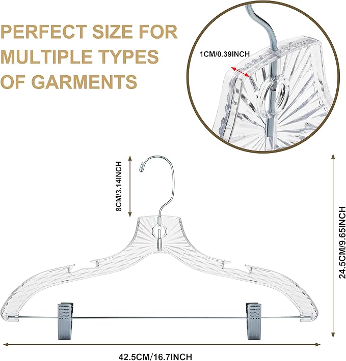 Quality Clear Plastic Skirt Hangers - Image 6