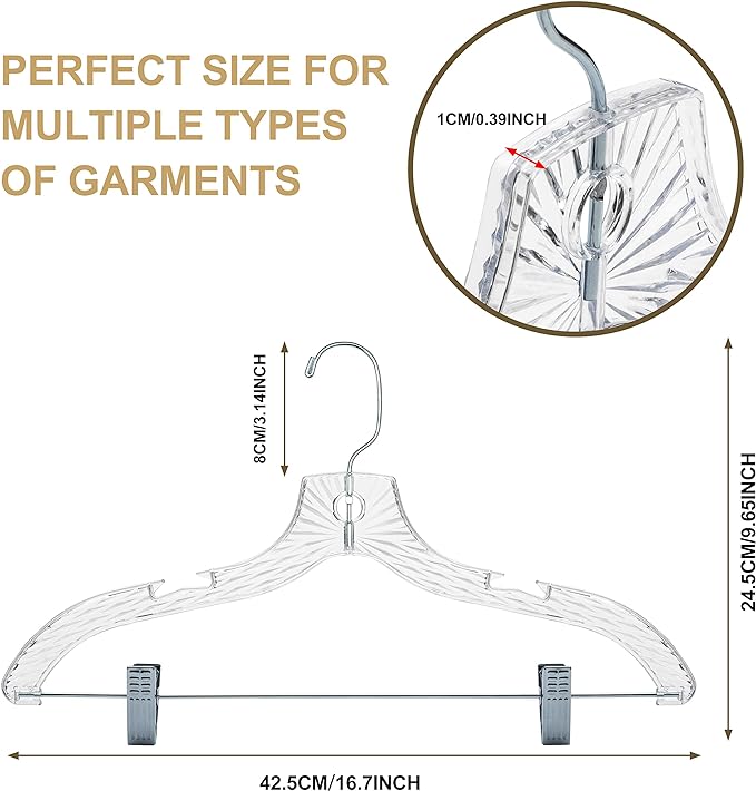 Quality Clear Plastic Skirt Hangers - Image 6