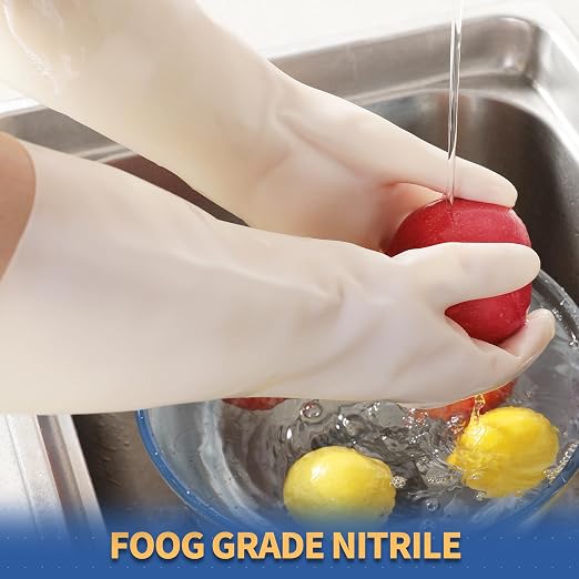 BOOMJOY Nitrile Cleaning Gloves, Heavy Duty Dishwashing Gloves, Reusable XL - Image 5