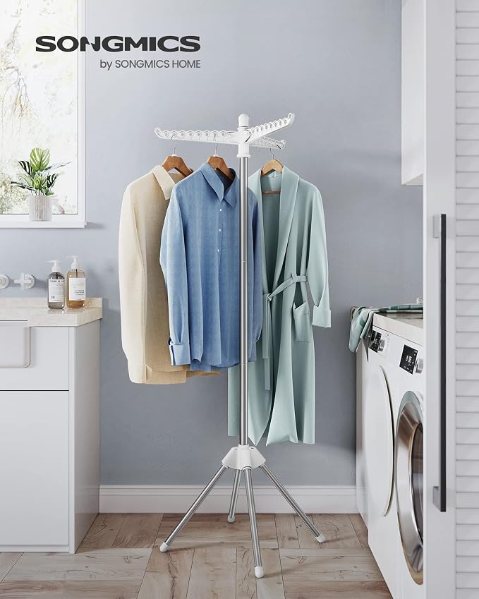 SONGMICS Clothes Drying Rack, 61.6-Inch Drying Rack, 3 Rotatable Arms | - Image 2