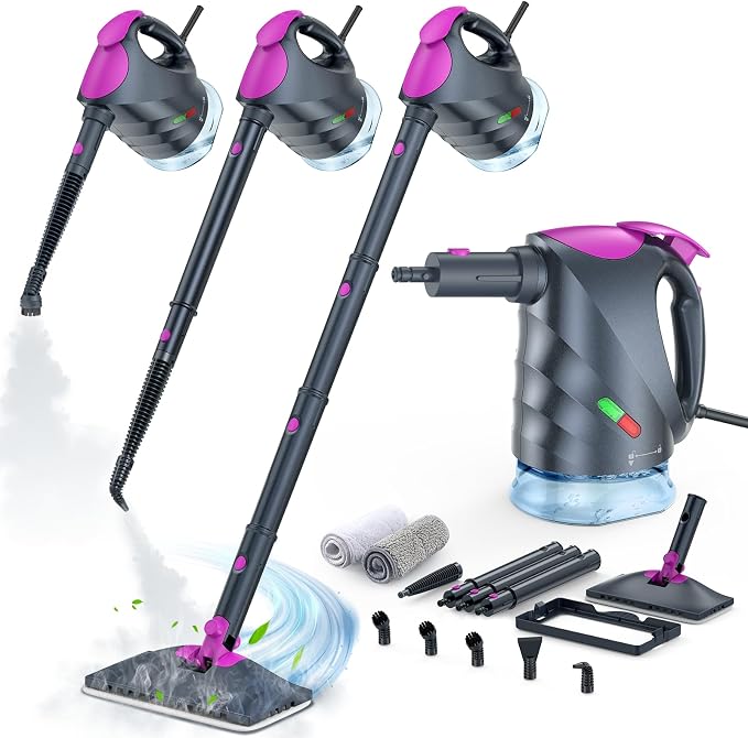 Steam Mop & Detachable Handheld Steam Cleaner by Unknown