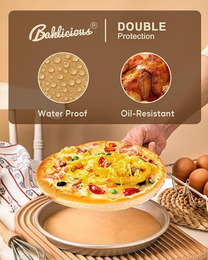 Baklicious 250Pcs 6 Inch Parchment Paper Rounds, Non Stick Round Parchment Paper, Baking Parchment Circles for Cake Baking, Patty Separating, Tortilla Wrapping