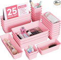 BiuLeon 25 PCS Plastic Drawer Organizers Set, 4-Sizes Vanity and Makeup by Unknown
