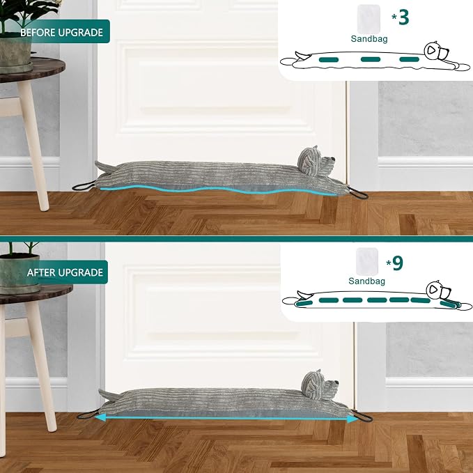 Under Door Draft Stopper Decorative Wind Stopper 48 inch - Image 4