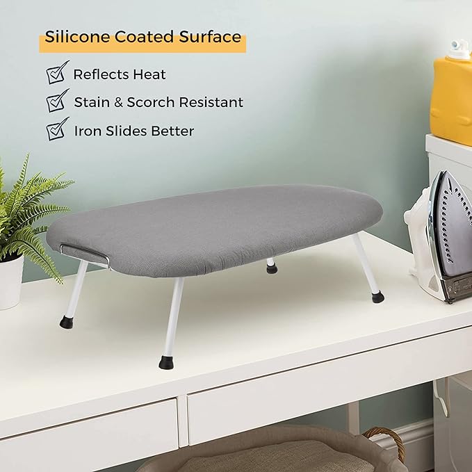 SAVUK 12 X 30 inch Smart Table top Ironing Board Cover and Pad - Image 4