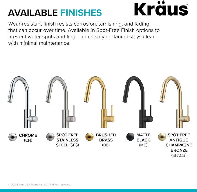 KRAUS Spot Free Stainless Steel Pull Down Kitchen Faucet KPF-2620SFS | - Image 13