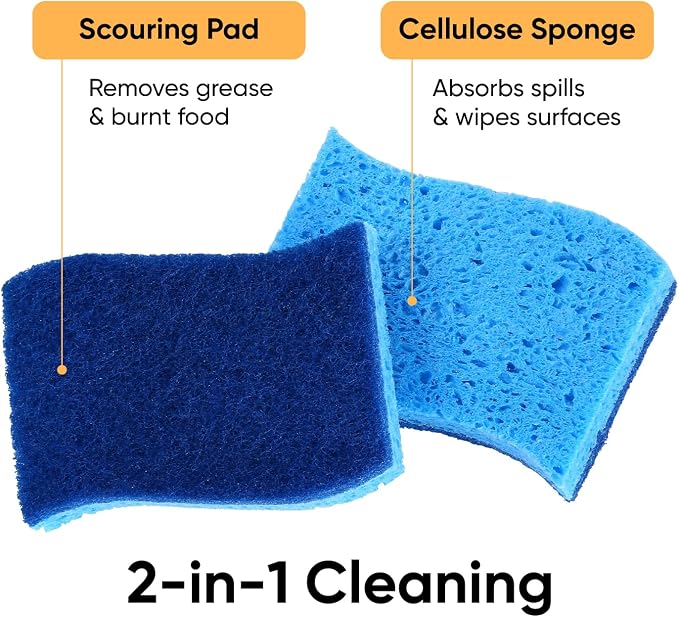 Non-Scratch Cellulose Sponge Kitchen Scrub Sponge - Image 3