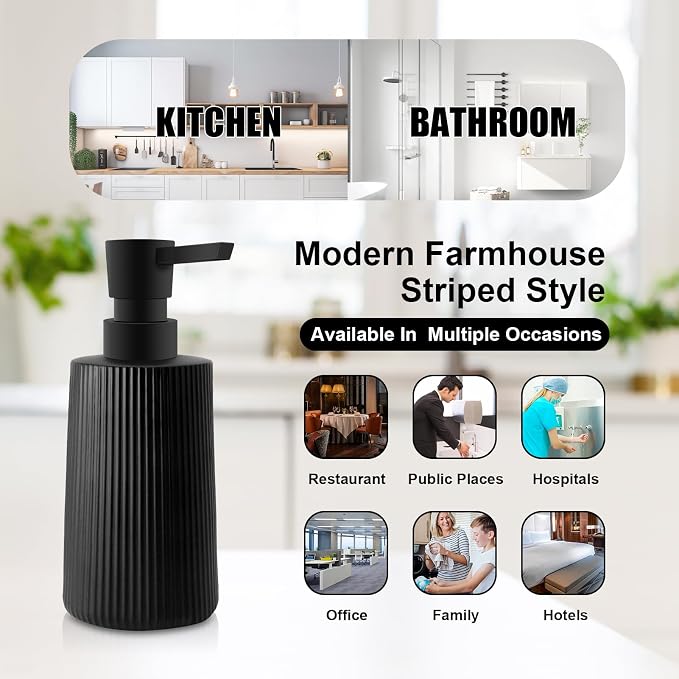 2 Pack Glass Small Soap Dispenser - Image 4