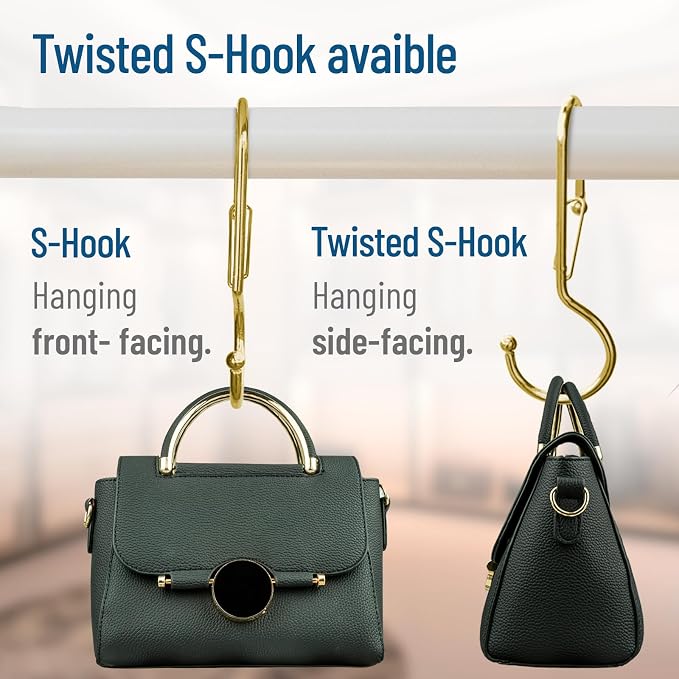 6-Pack Metal S Hooks for Hanging – Heavy-Duty S-Shaped Hook - Image 8