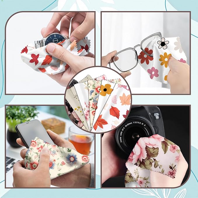 6 PCS Glasses Cleaning Cloth Eyeglass Lens Microfiber Cleaning Cloth Reusable - Image 4