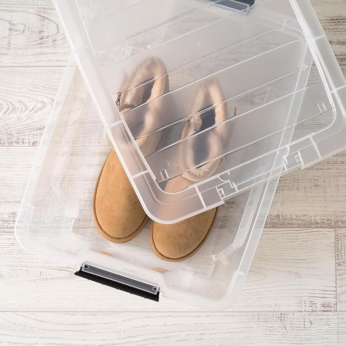 IRIS USA 4-Pack 32 Quart Storage Bins - Image 10