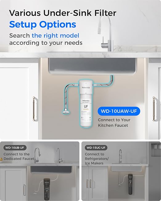 Waterdrop 10UAW-UF 0.01 μm Ultra Filtration Under Sink Water Filter System | - Image 6