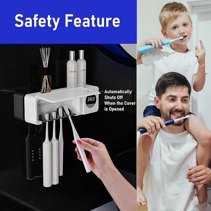 UV Toothbrush UV Light Cleaning Holder | Rechargeable Tooth Brush Smart Cleaner - Image 6