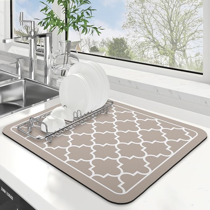 Dish Drying Mat Absorbent Dish Drying Mats by WiseLife