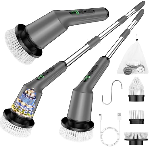 Electric Spin Scrubber for Bathroom, Shower Scrubber by CTMAST