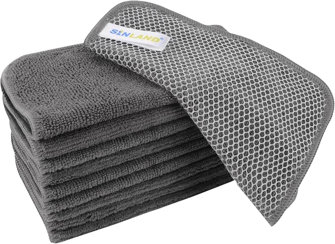 SINLAND Dish Cloth for Washing Dishes Kitchen Washcloth Cleaning Cloth by SINLAND