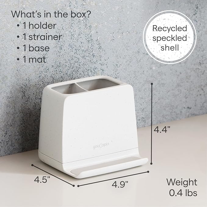 YouCopia The Ledge Toothbrush Holder, Bathroom Vanity Counter Organizer - Image 6