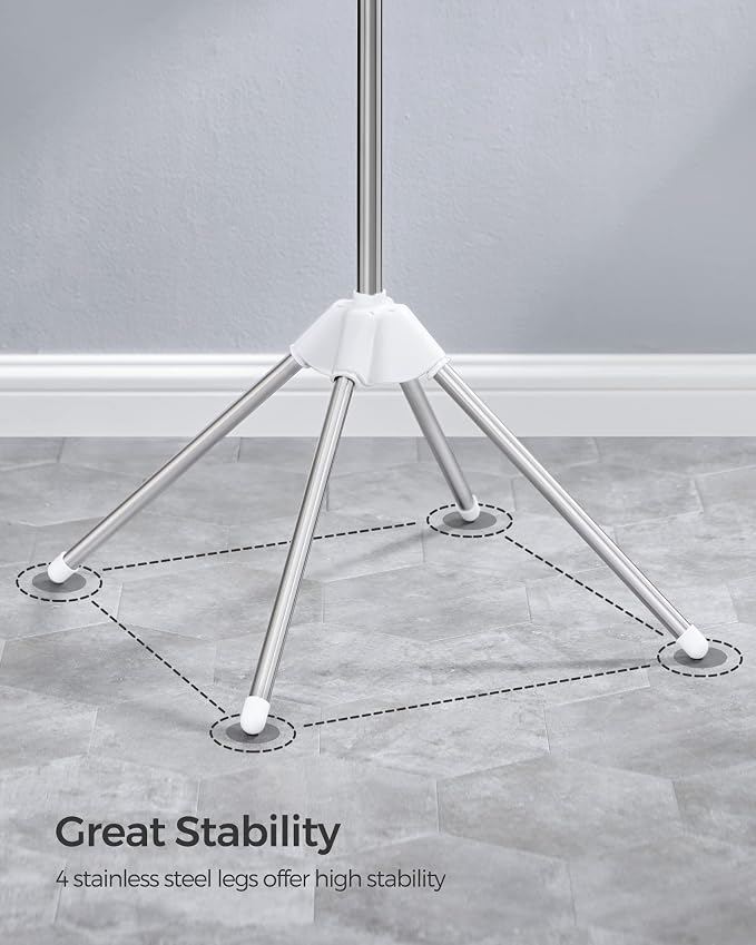 SONGMICS Clothes Drying Rack, 61.6-Inch Drying Rack, 3 Rotatable Arms | - Image 7