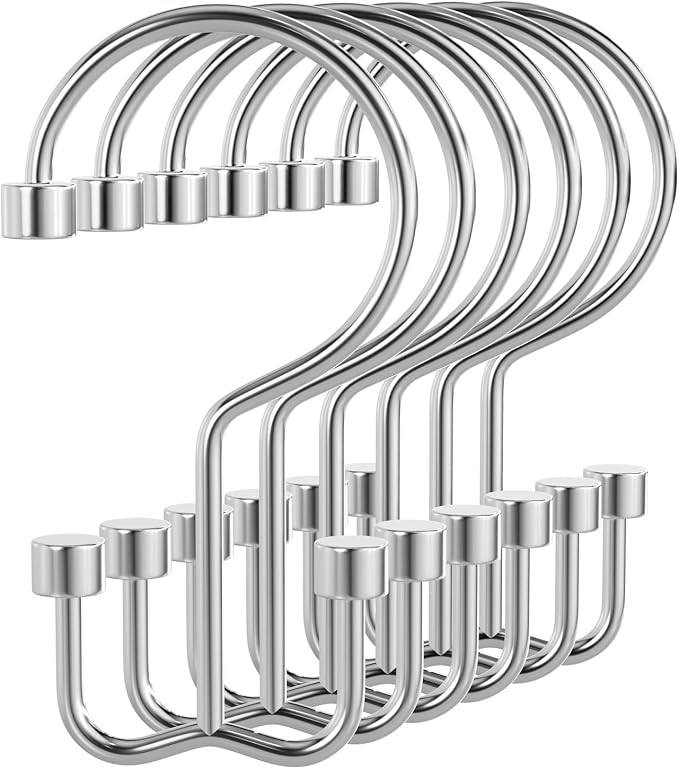 Bathway Shower Curtain Hooks Chrome Shower Curtain Rings by Bathway