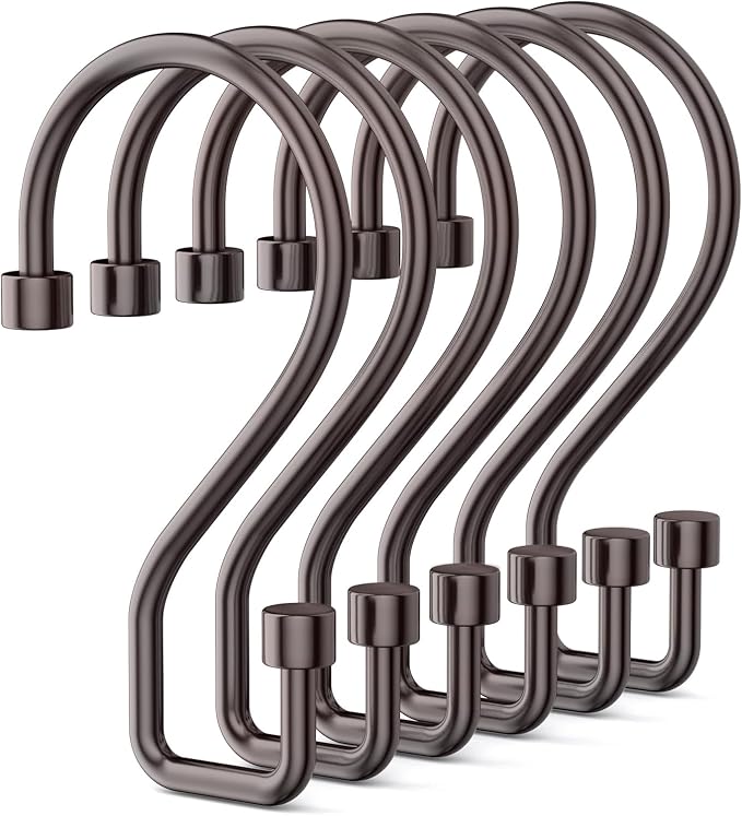 Goowin Shower Curtain Hooks, Rustproof Bronze Shower Curtain Hooks Rust Proof by Goowin