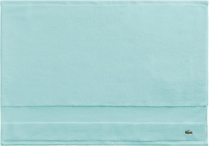 Lacoste Heritage 100% Supima Cotton Tub Mat 21" x 31", Mint | Highly Absorbent by Unknown