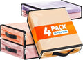 SpaceWhisper Clear Sheet Storage Bags, 4 Pack, 15.7 x 13.8 x 3.9 in | Sheet by Unknown