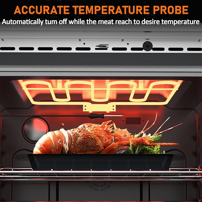 30 Inch Electric Wall Oven, 4.8 Cu.ft Built-in Single Convection Oven with Self-Cleaning, Broil, Bake, Safety Lock, LED Touch Control for Kitchen Cabinet