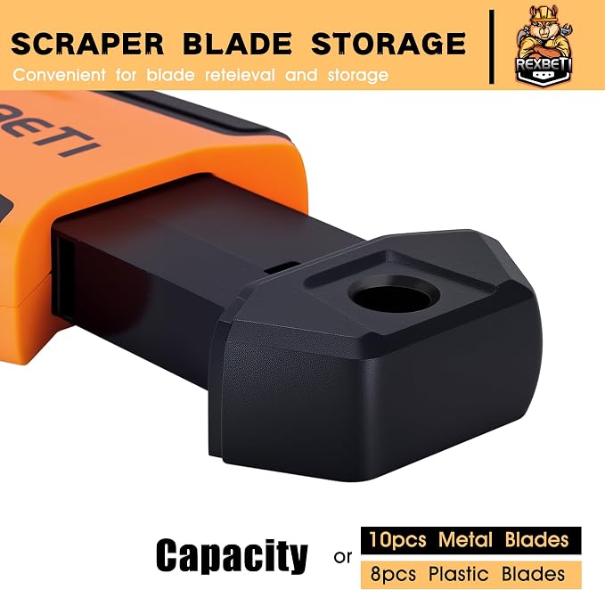 REXBETI Razor Blade Scraper Tool, 2 Pack Windows, Glass Stovetop Scraper | 14 - Image 7