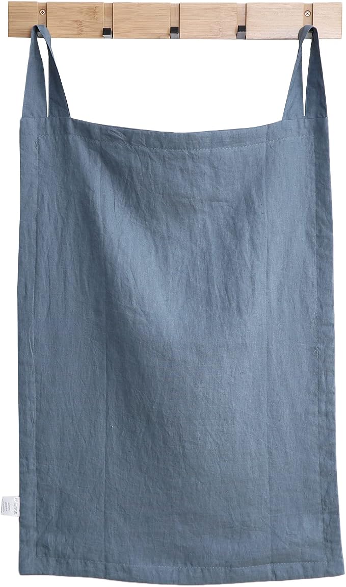 Amazhiyu 100% Linen Door Hanging Laundry Hamper Bag, 19x27 Inches - Image 2