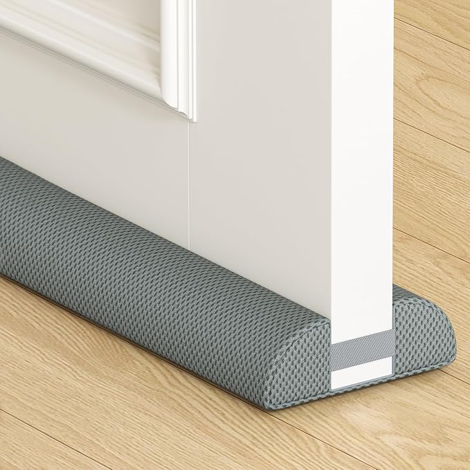 fowong Door Draft Stopper 30", Adjustable Under Door Noise Stopper, Block Drafts by fowong