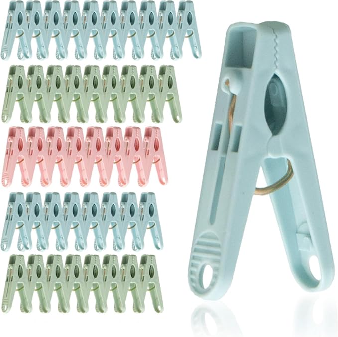 60-Pack Multipurpose Plastic Clothespins by Unknown