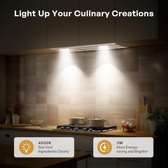Range Hood Insert 30 Inch, Built-in Kitchen Hood with 580 CFM, 5-Layer Aluminum Mesh Filter, Ducted/Ductless Convertible Duct, Stainless Steel Kitchen Vent Hood, 3-Speed Controls, LED Lights