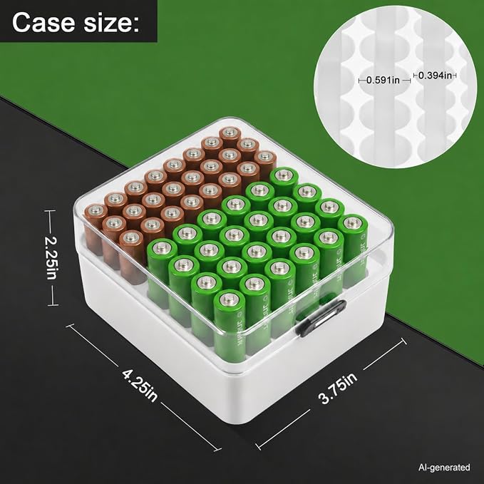 ALCYON Plastic Battery Organizer Storage Case - Image 3