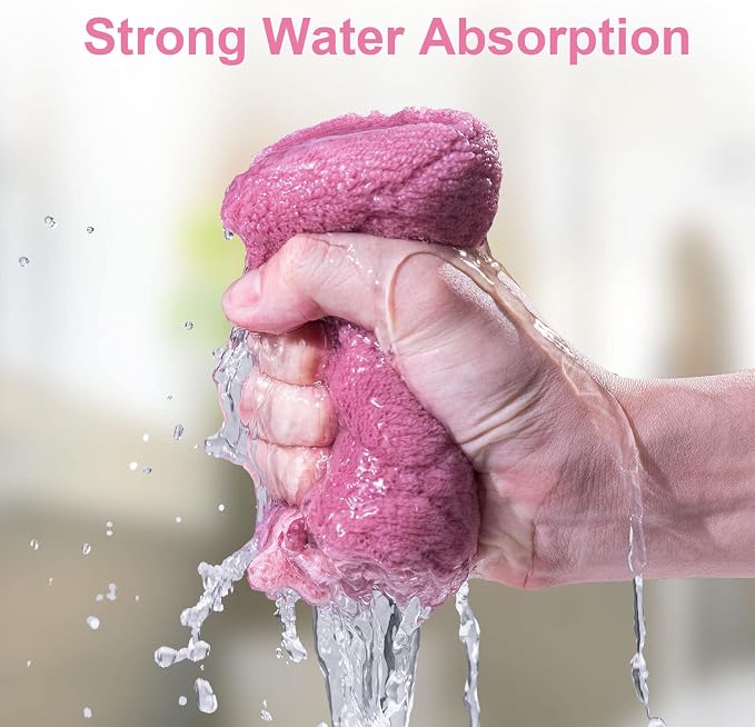 Bessrung 20 Packs Kitchen Cloth Dish Towels, Nonstick Oil Fast Drying Washcloths - Image 6