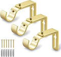 LLPJS Curtain Rod Bracket Adjustable, Drapery Rod Holder Hooks Support Hangers by LLPJSCurtainRingsClipHooks