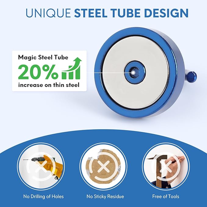 Neosmuk Magnetic Hooks Steel Tube Design - Image 3