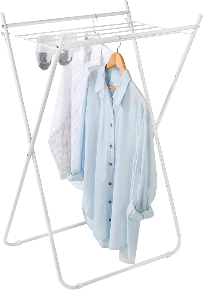 Honey-Can-Do Collapsible Metal Clothes Drying Rack, Foldable Laundry Rack Holds - Image 3