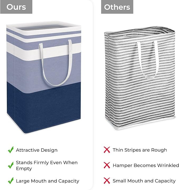 HomeHacks 2 Pack Large Laundry Baskets, Laundry Hampers Bags | Waterproof - Image 3