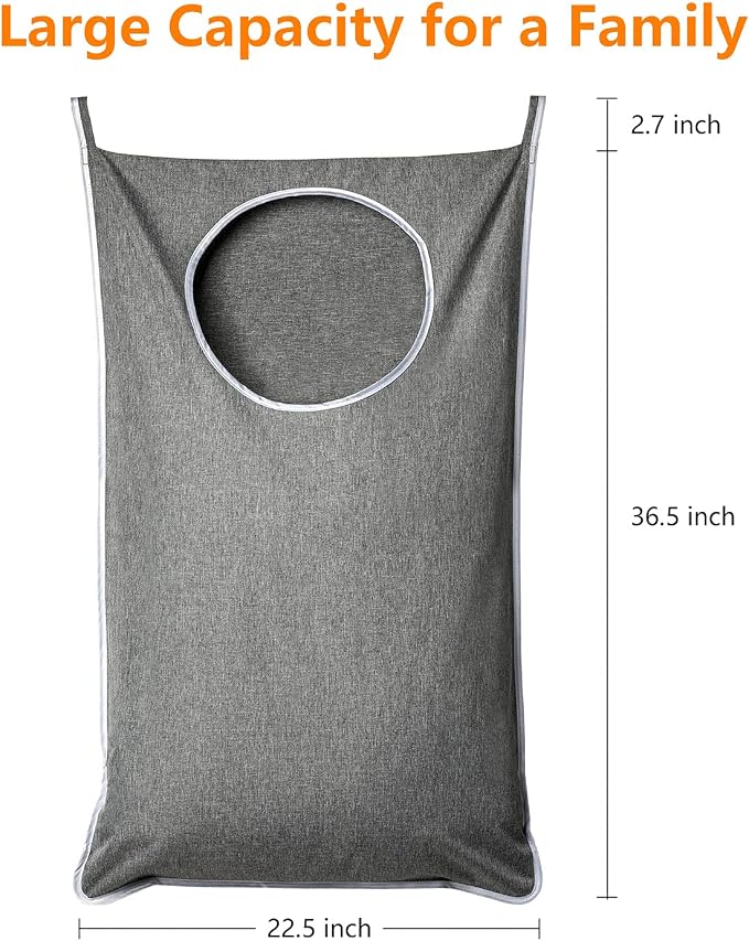 ANSTROUT XL Hanging Laundry Hamper, Extra Large Tear-resistance Door Hamper - Image 2