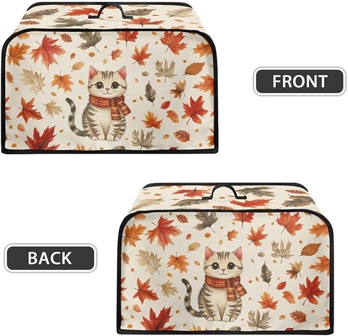 Cute Kitten Cooker Bag Daisy Slow Cooker Cover 6-8 Qt Small Appliance Dust Cover Measuring 17" x 10.8" x 9.8" Crock Pot Slow Cookers Cover Kitchen Tool Decoration Portable