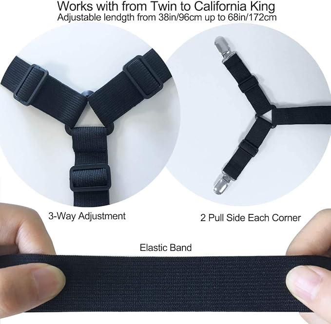Bed Sheet Clip Straps - Image 4