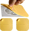 2 Pcs Yellow Shower Drain Cover Tub Stopper | Sewer Anti-Odor Mat Deodorizing by DIFENLUN