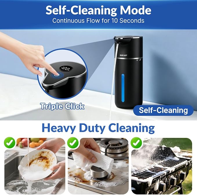 Automatic Liquid Soap Dispenser Touchless, 6-Level Adjustable, USB Rechargeable - Image 5