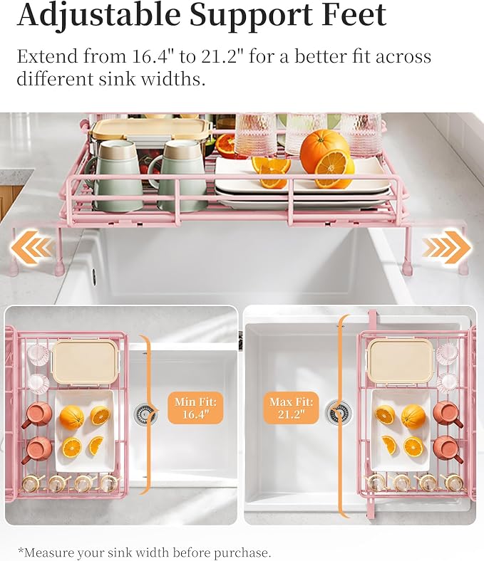 SAYZH Expandable Dish Drying Rack - Image 6