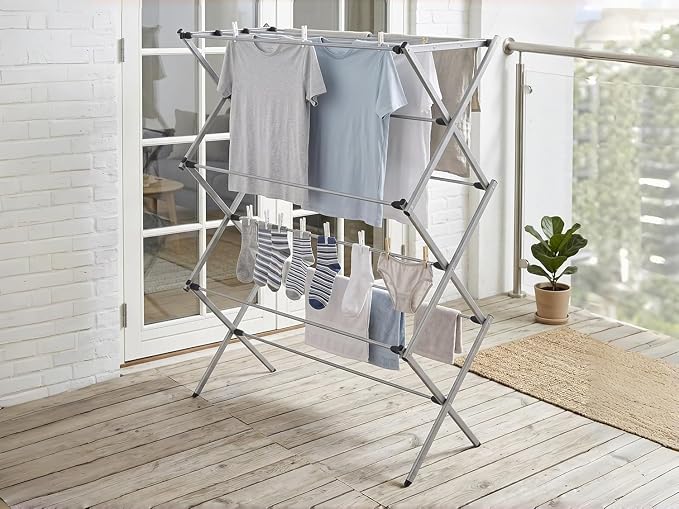 Clothes Drying Rack Foldable, Heavy Duty Laundry Rack - Image 6