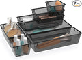 7 PCS Plastic Drawer Organizers Set, 4 Size Desk Drawer Organizer Trays | 4 by StorMiracle