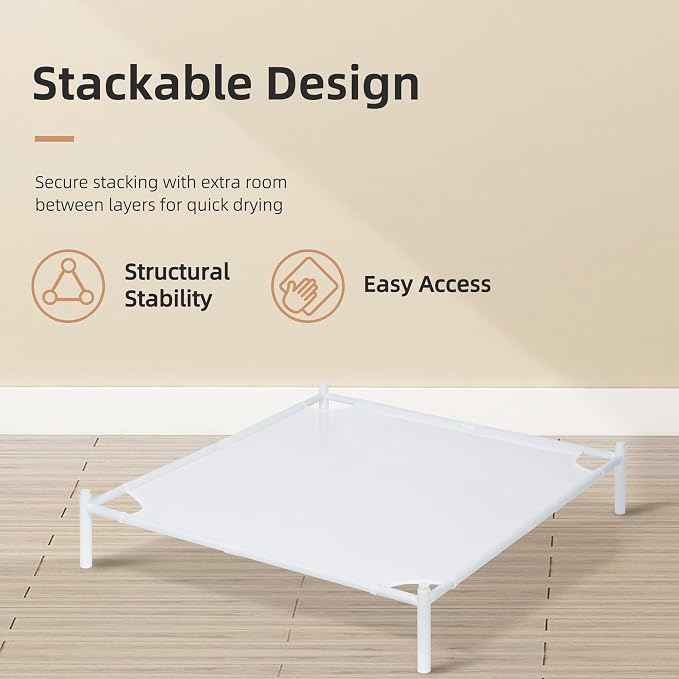 STORAGE MANIAC Sweater Drying Rack, Mesh Clothes Drying Rack, Stackable Laundry - Image 5
