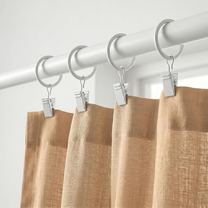 Lansian 44 Pack Curtain Rings - Image 2
