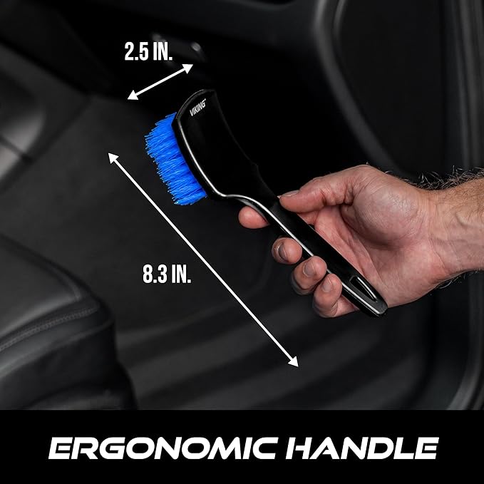Viking Carpet Scrub Brush for Floor Mats and Interior Car Detailing Kit | - Image 6